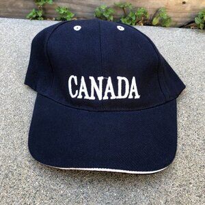 Vintage Canada Embroidered Hat Cap Men's Unisex Baseball Blue Adjustable…​